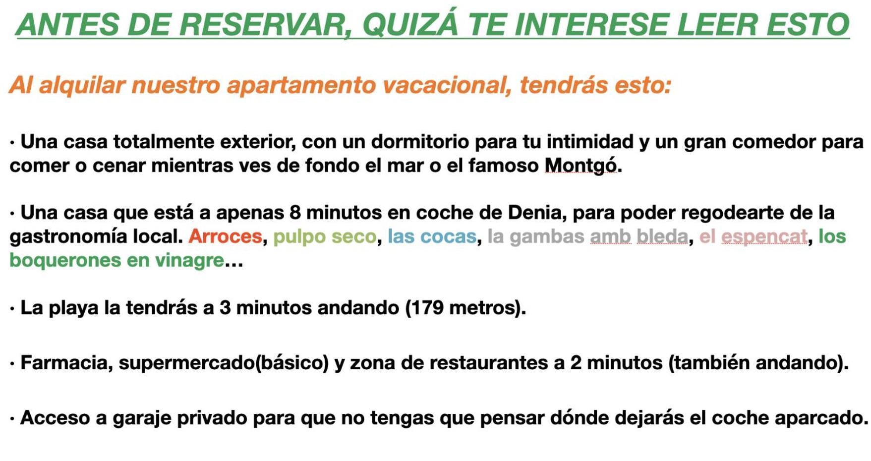 La Playa A 2 Minutos Y 14 Segundos A Pie Lejlighed Dénia Eksteriør billede